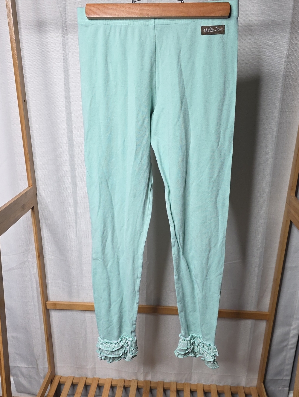 Matilda Jane Mint Ruffle Hem Leggings